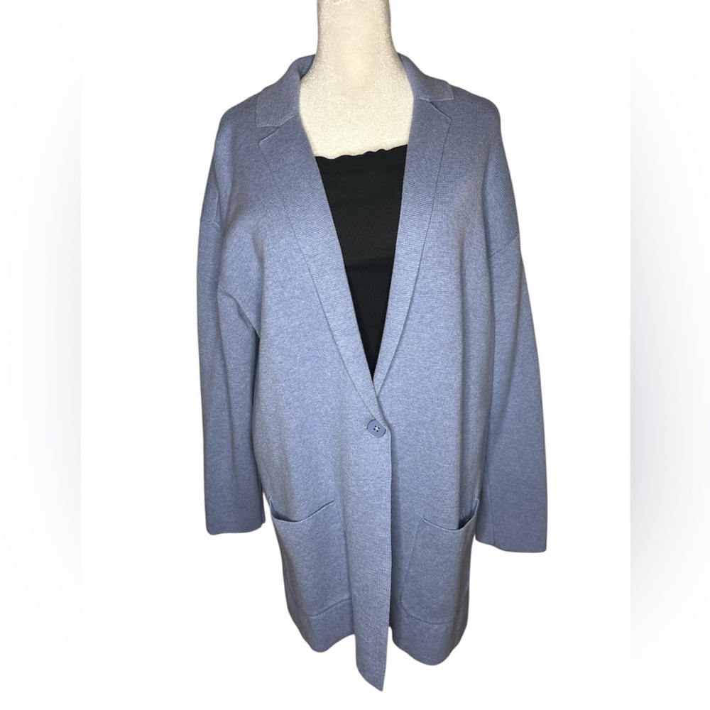 Talbots Women's Blue Open Front cardigan